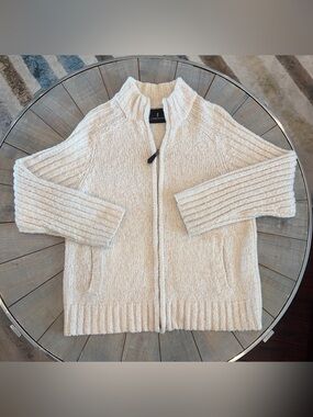 Lanesboro men's sweater oatmeal/cream-colored cardigan - Medium